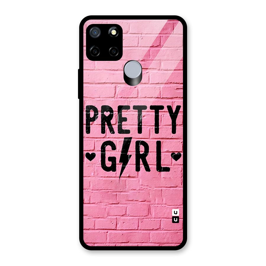 Pretty Girl Wall Glass Back Case for Realme Narzo 20