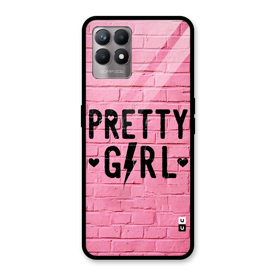 Pretty Girl Wall Glass Back Case for Realme Narzo 50