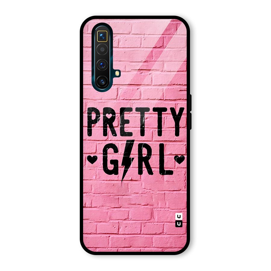 Pretty Girl Wall Glass Back Case for Realme X3