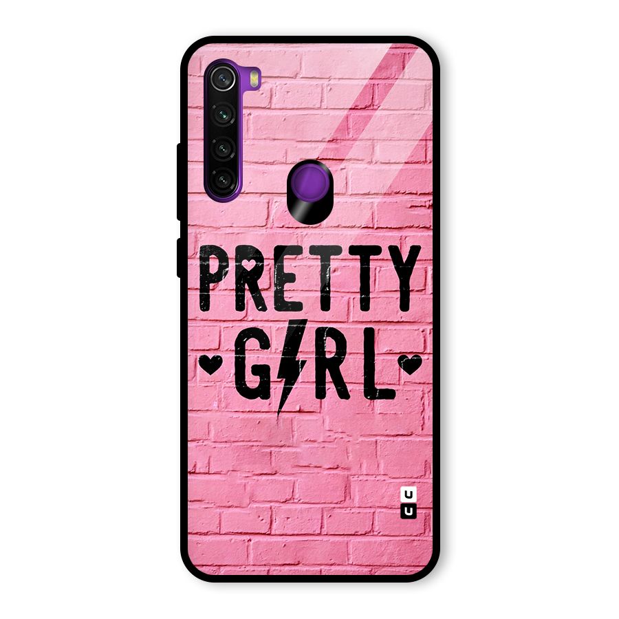 Pretty Girl Wall Glass Back Case for Redmi Note 8