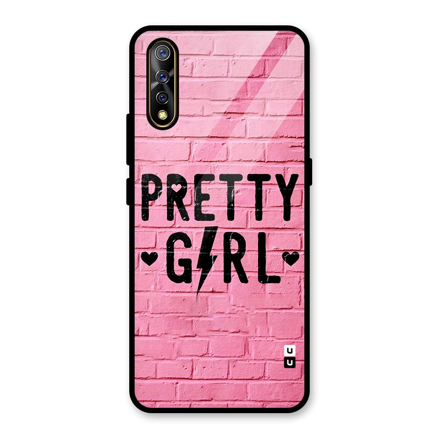 Pretty Girl Wall Glass Back Case for Vivo S1