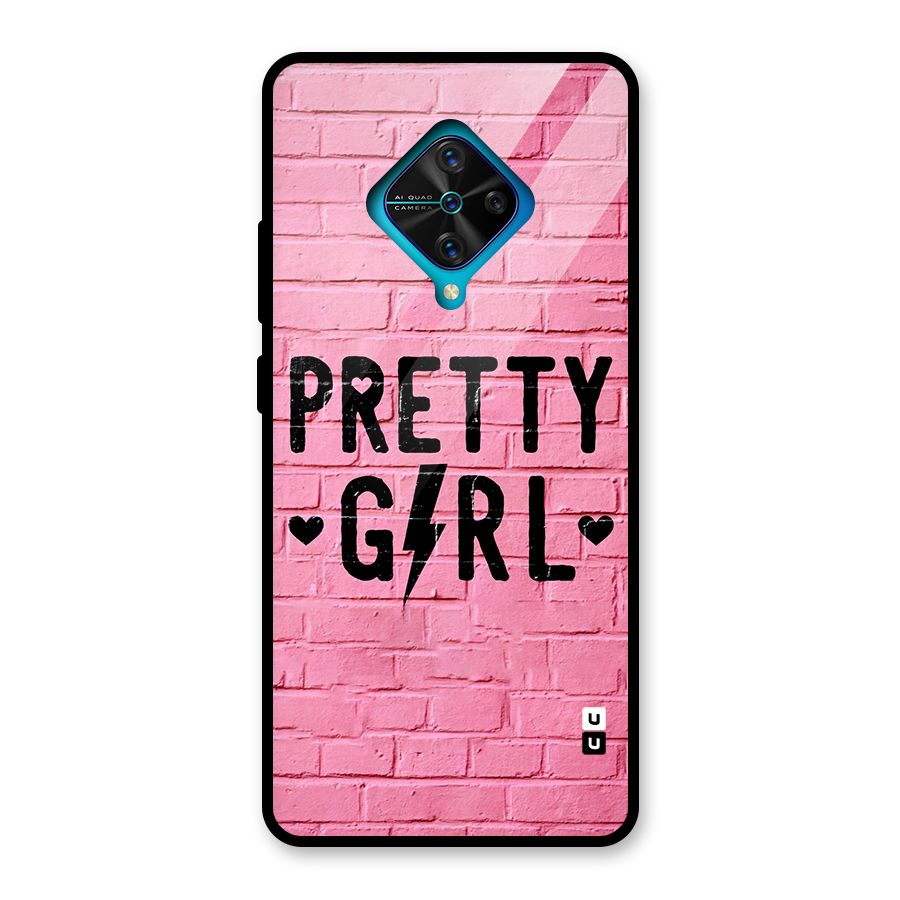 Pretty Girl Wall Glass Back Case for Vivo S1 Pro