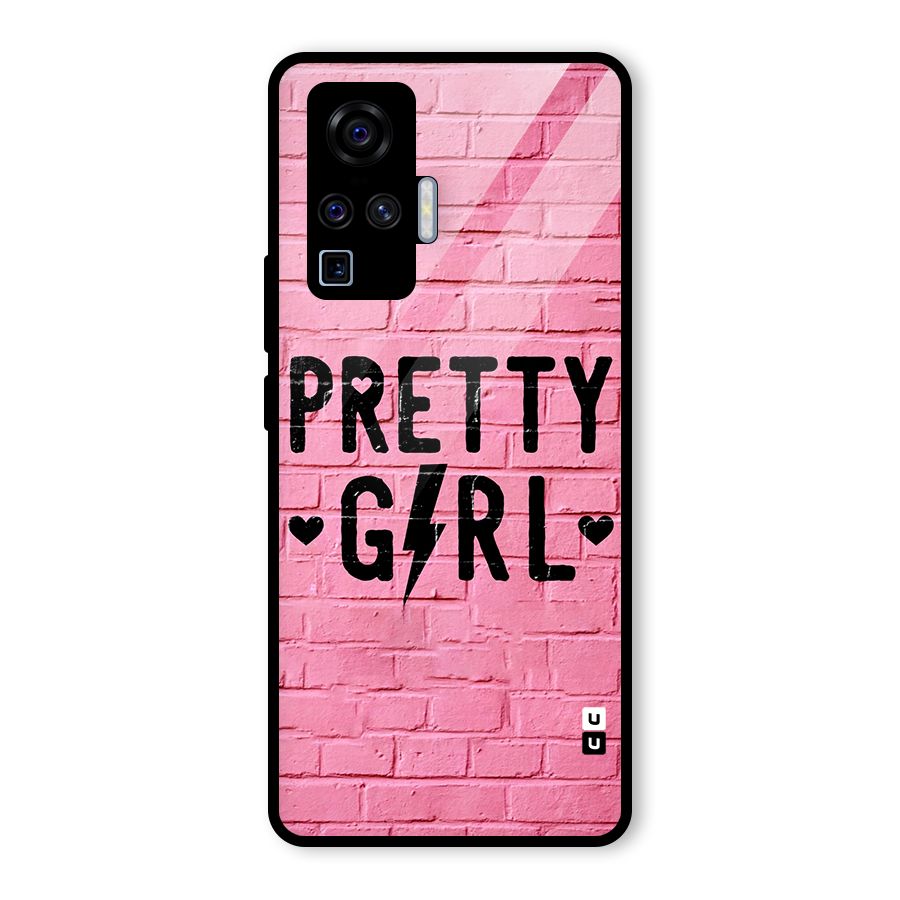 Pretty Girl Wall Glass Back Case for Vivo X50 Pro