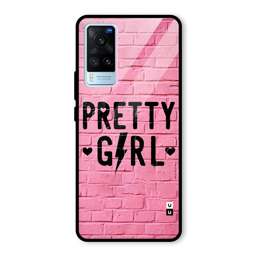 Pretty Girl Wall Glass Back Case for Vivo X60