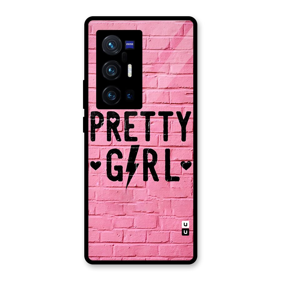 Pretty Girl Wall Glass Back Case for Vivo X70 Pro Plus