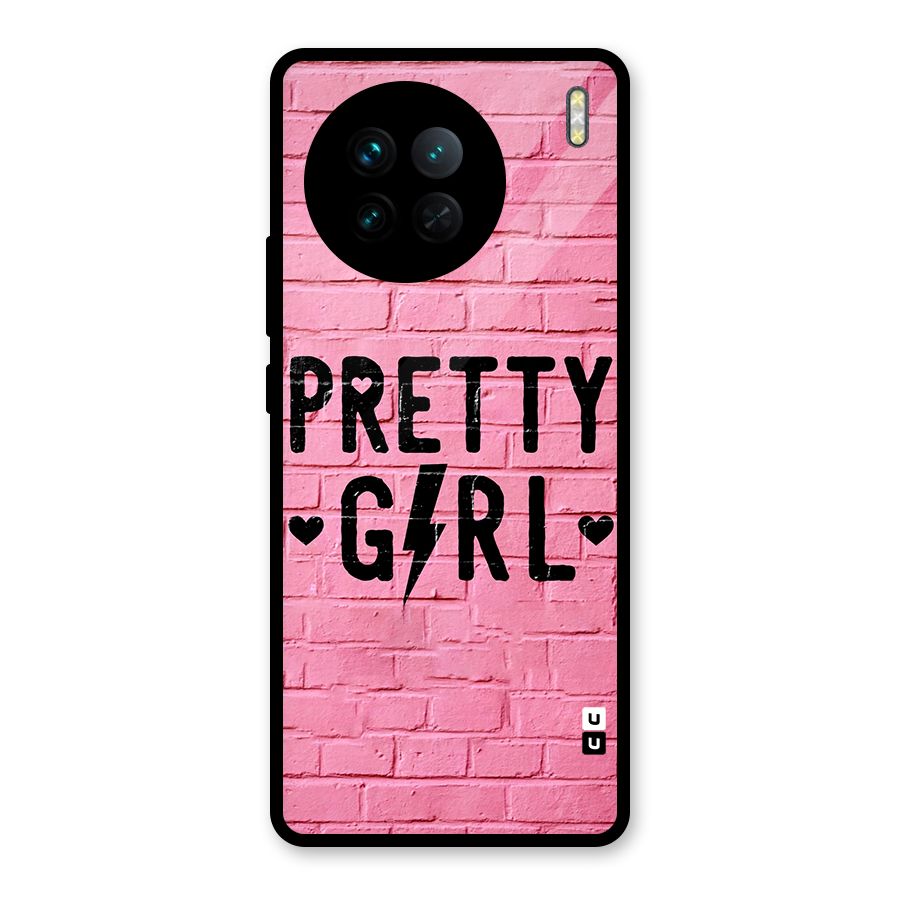 Pretty Girl Wall Glass Back Case for Vivo X90