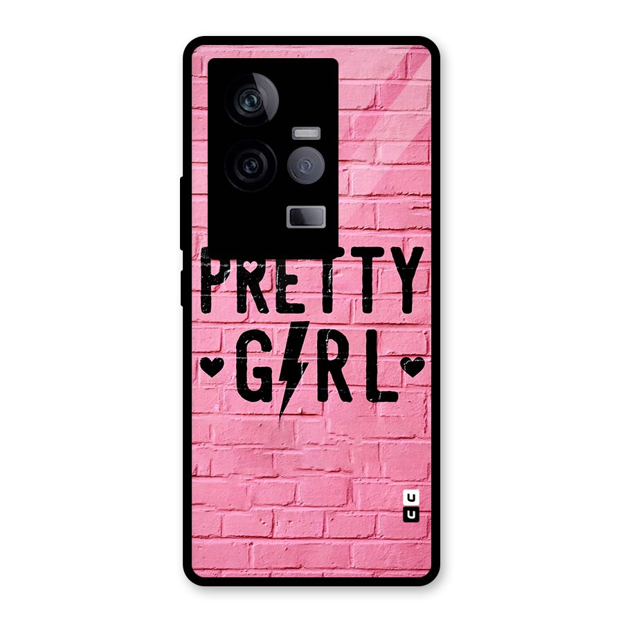 Pretty Girl Wall Glass Back Case for Vivo iQOO 11 5G