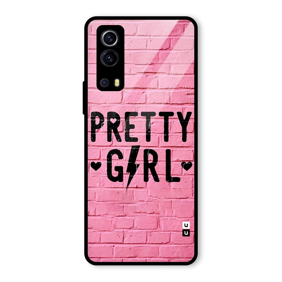 Pretty Girl Wall Glass Back Case for Vivo iQOO Z3