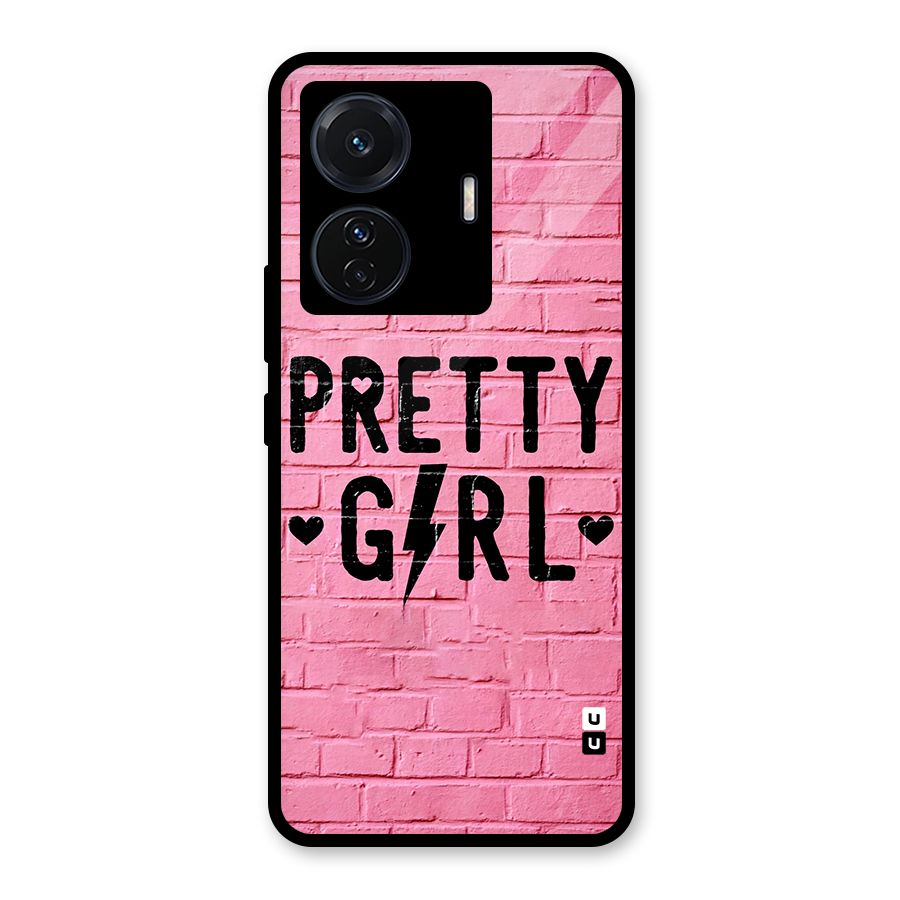 Pretty Girl Wall Glass Back Case for Vivo iQOO Z6 Pro