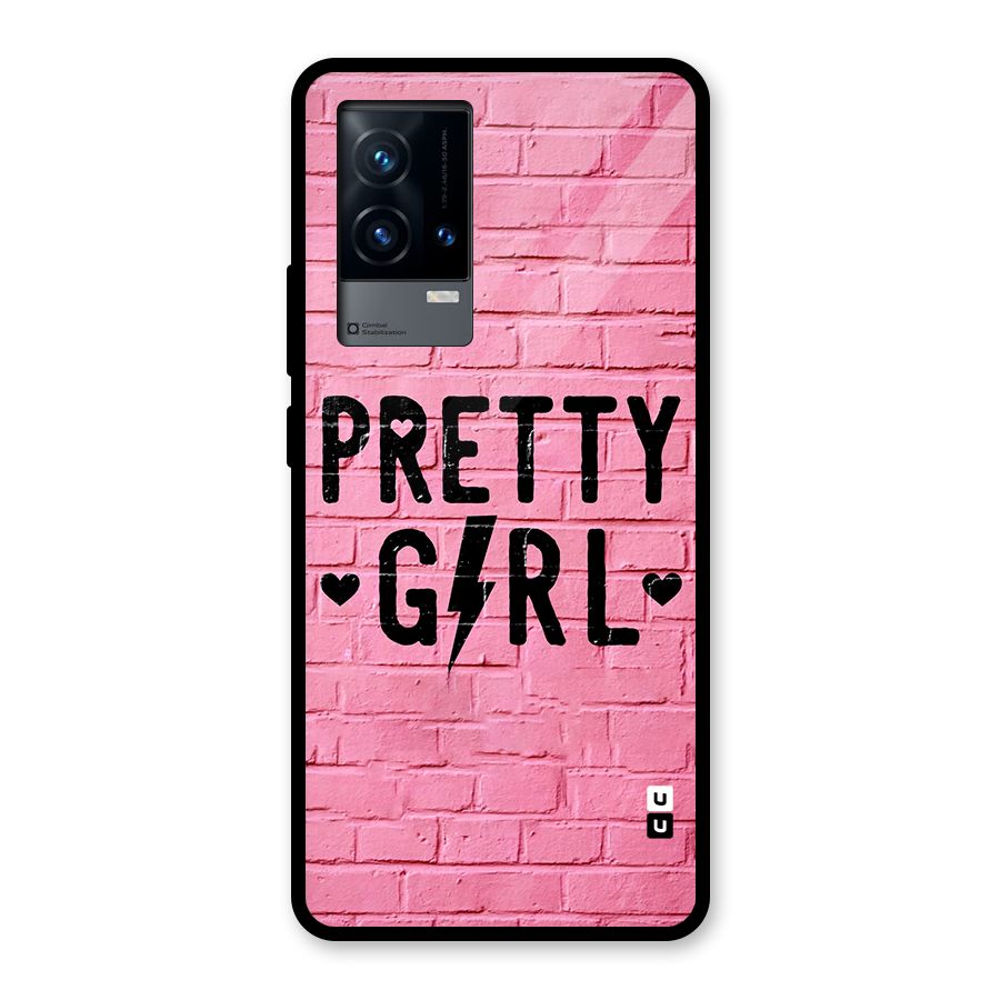 Pretty Girl Wall Glass Back Case for iQOO 9 5G