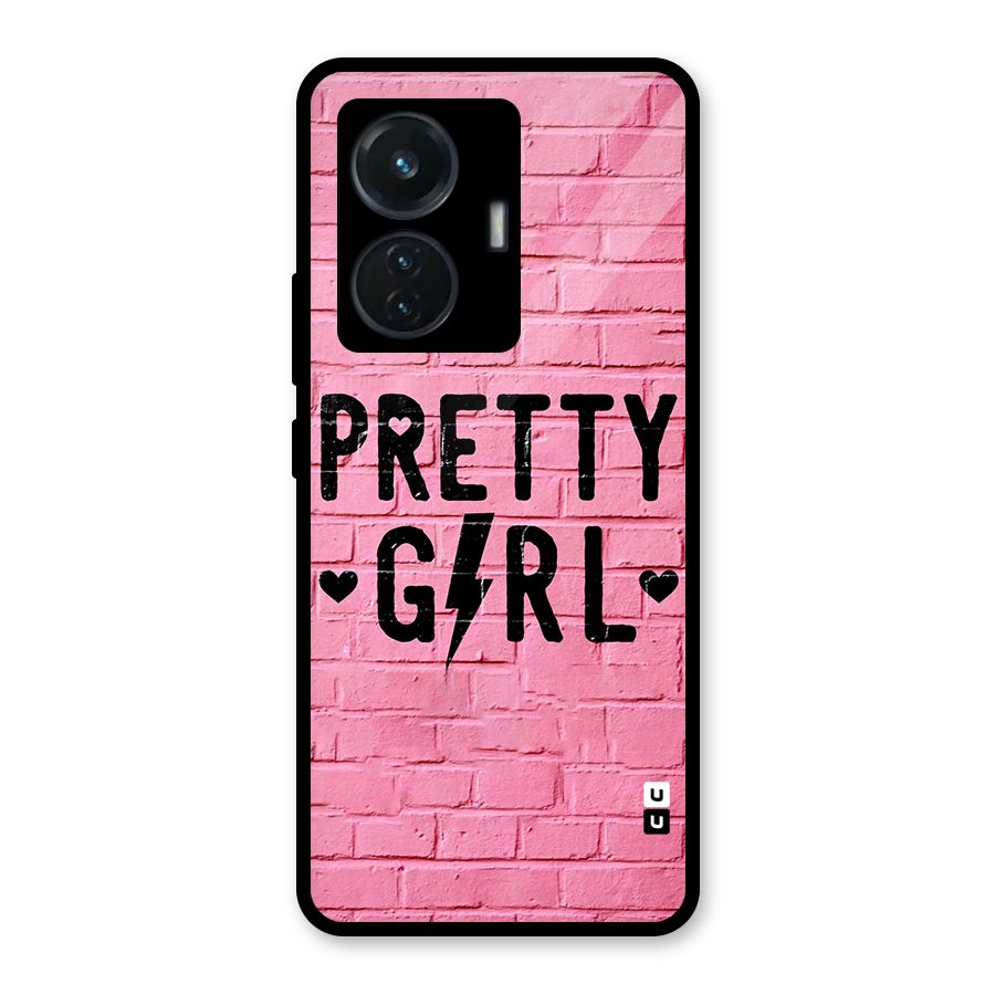 Pretty Girl Wall Glass Back Case for iQOO Z6 44W