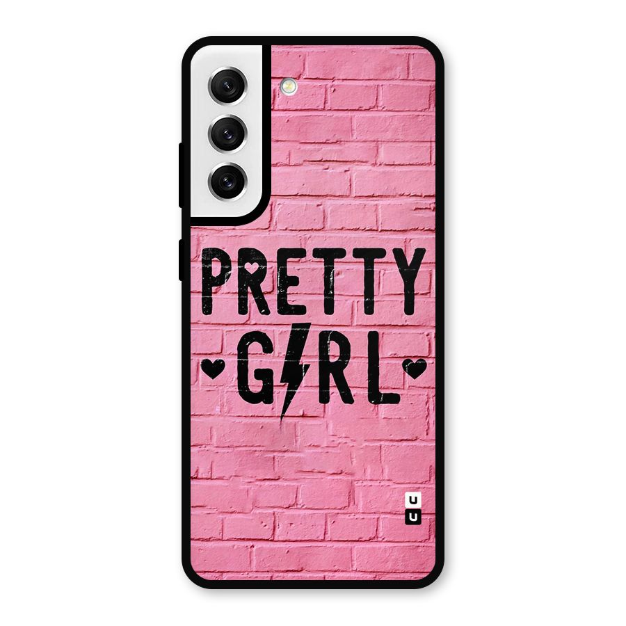 Pretty Girl Wall Metal Back Case for Galaxy S21 FE 5G
