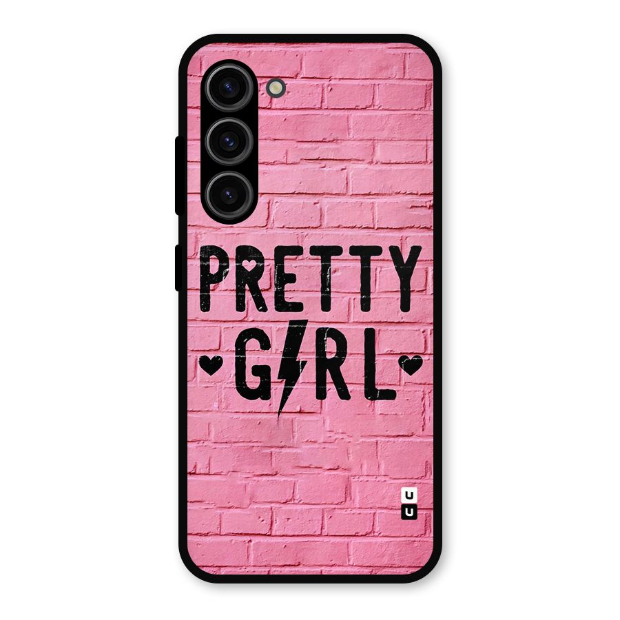 Pretty Girl Wall Metal Back Case for Galaxy S23