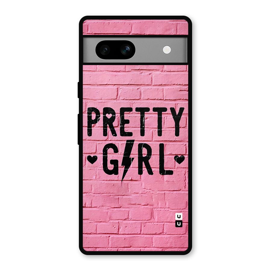 Pretty Girl Wall Metal Back Case for Google Pixel 7a