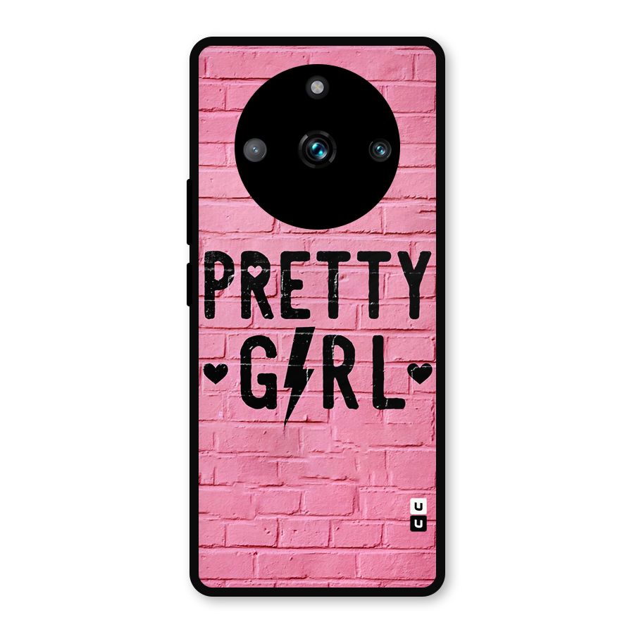 Pretty Girl Wall Metal Back Case for Realme 11 Pro