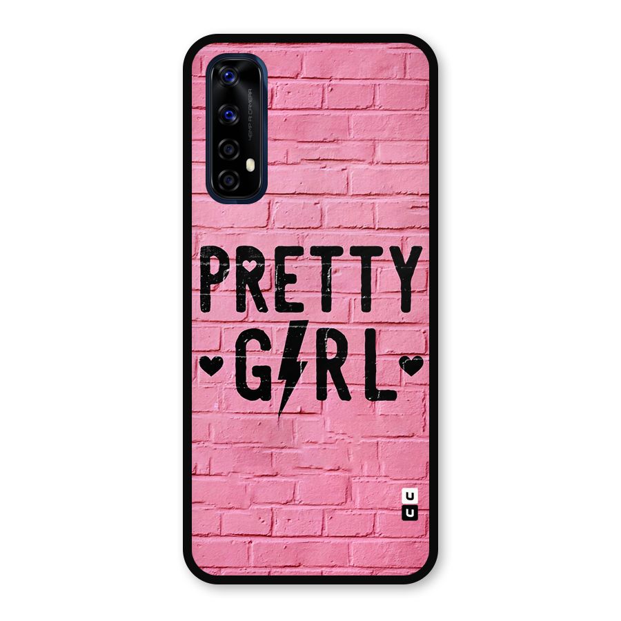 Pretty Girl Wall Metal Back Case for Realme 7