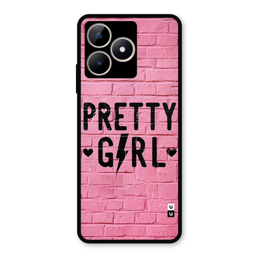 Pretty Girl Wall Metal Back Case for Realme C53