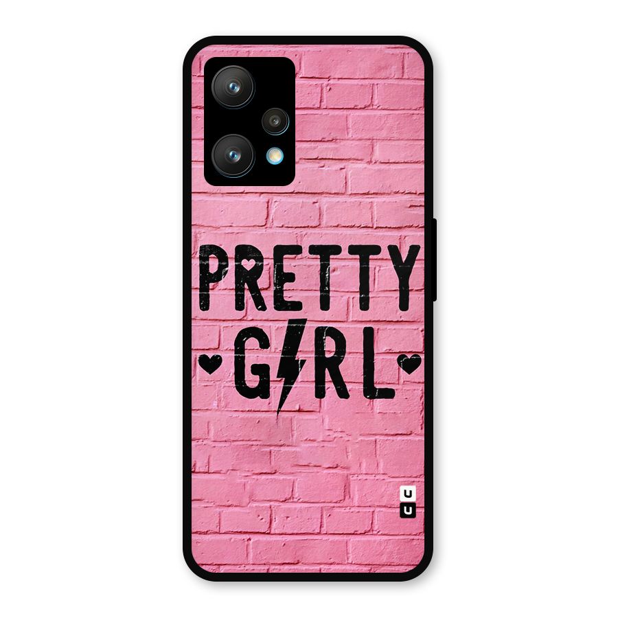 Pretty Girl Wall Metal Back Case for Realme Narzo 50 Pro