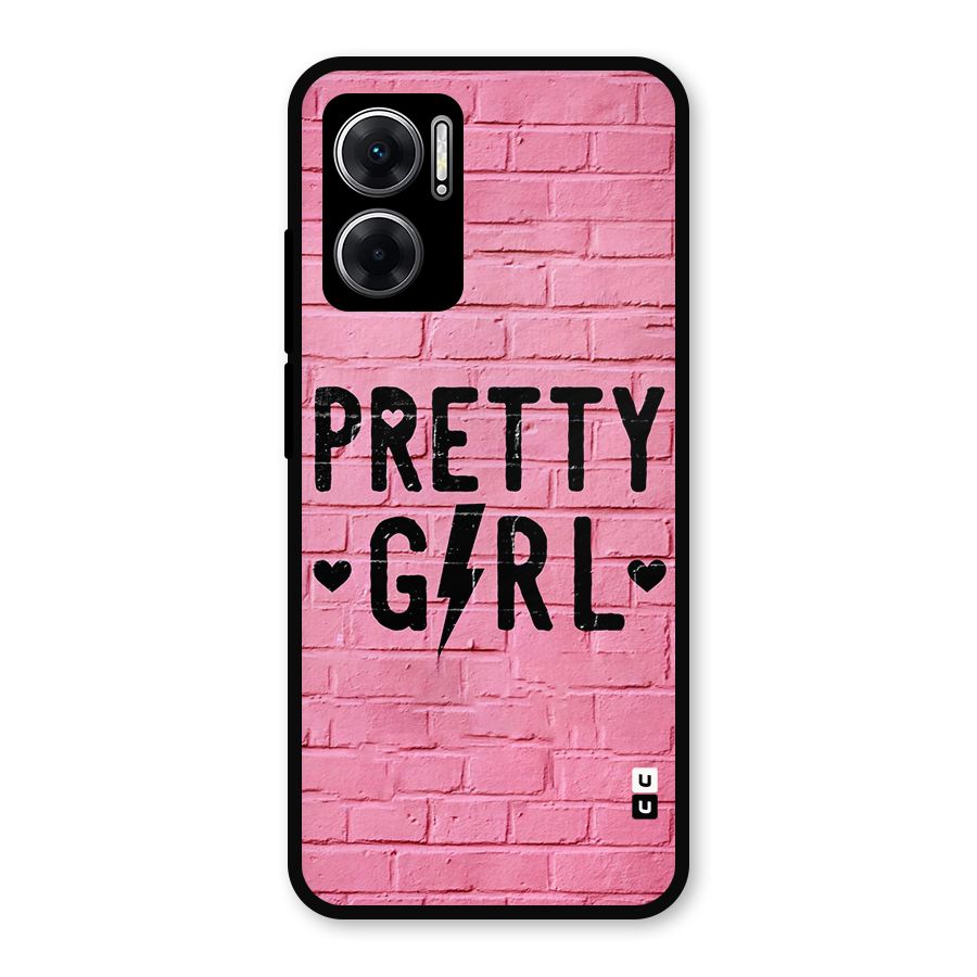 Pretty Girl Wall Metal Back Case for Redmi 11 Prime 5G