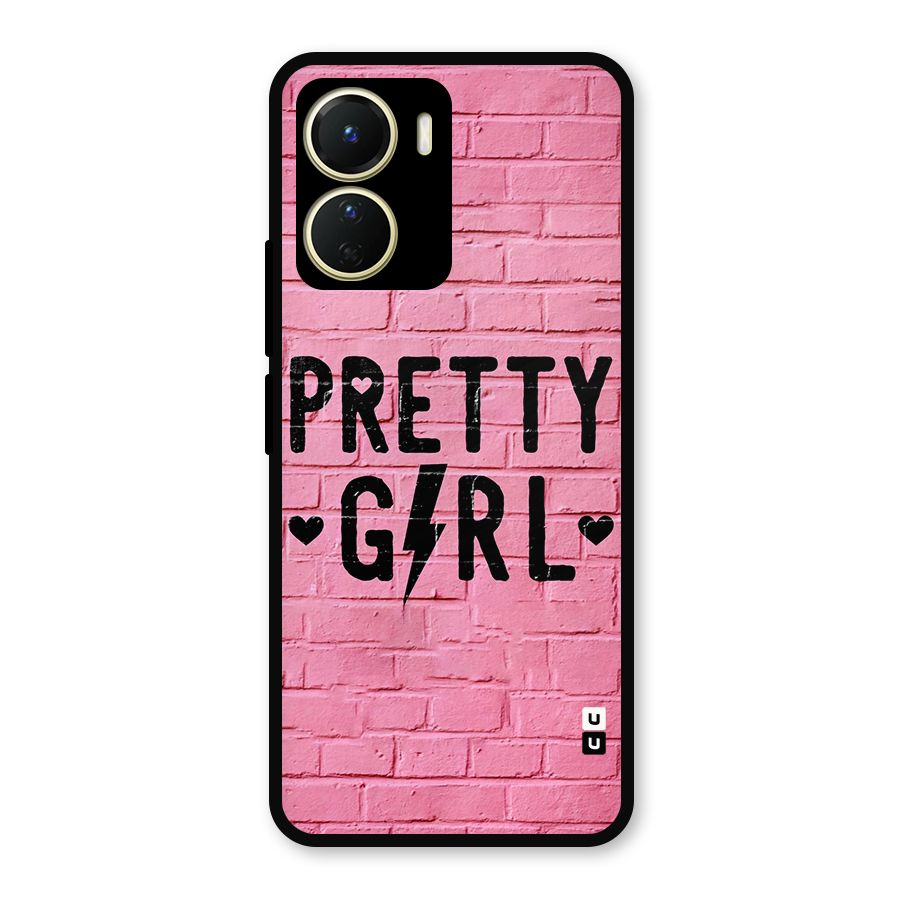 Pretty Girl Wall Metal Back Case for Vivo T2x