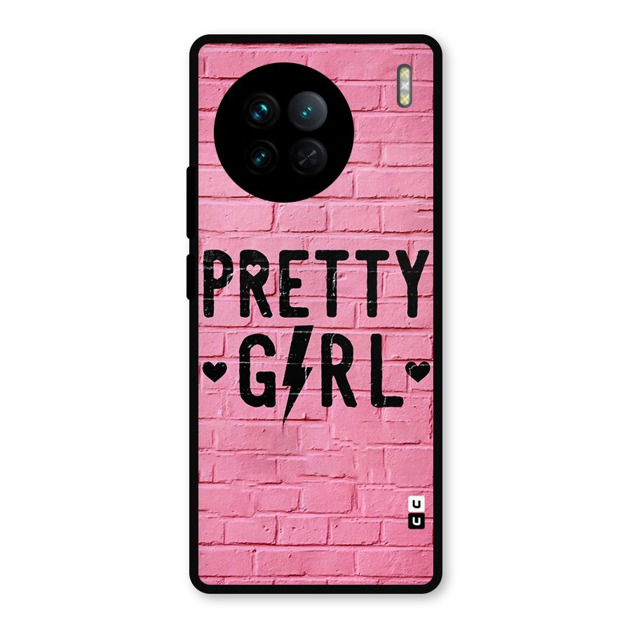 Pretty Girl Wall Metal Back Case for Vivo X90