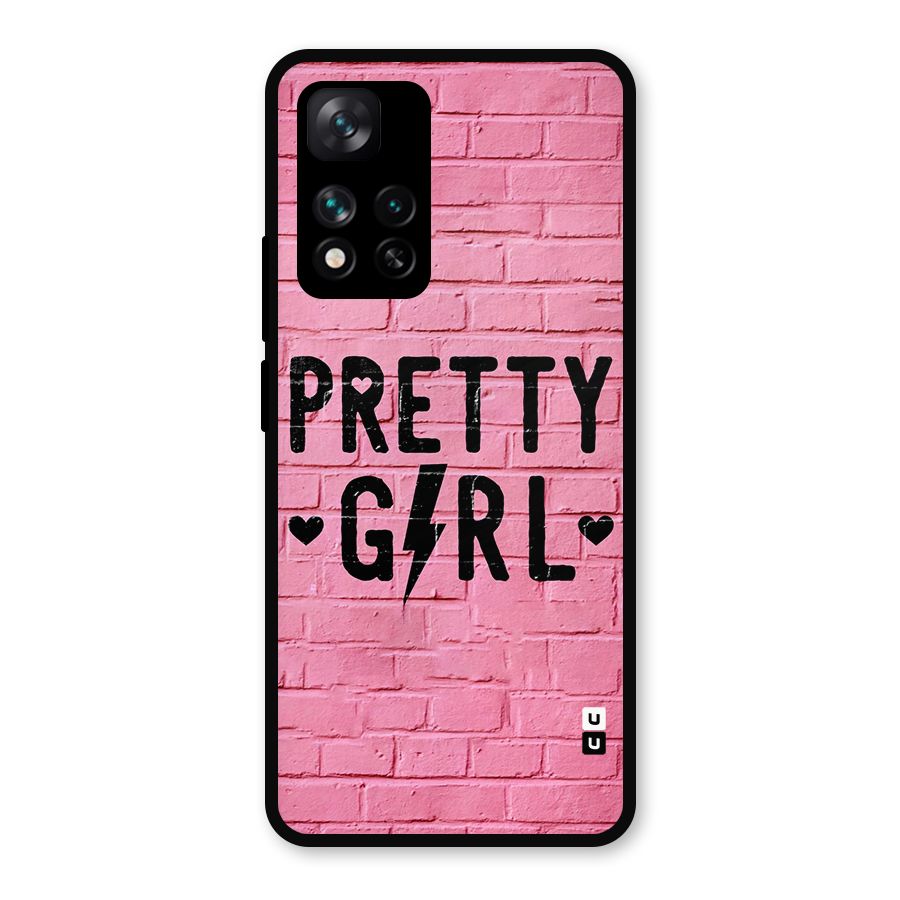 Pretty Girl Wall Metal Back Case for Xiaomi 11i Hypercharge 5G