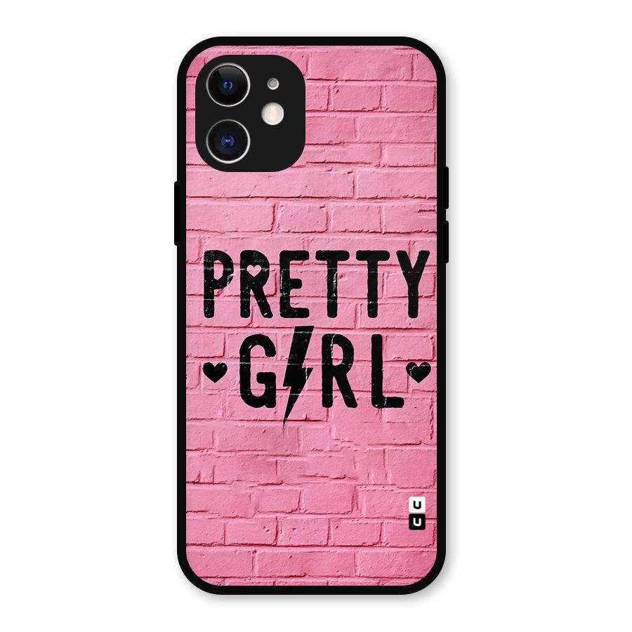 Pretty Girl Wall Metal Back Case for iPhone 12