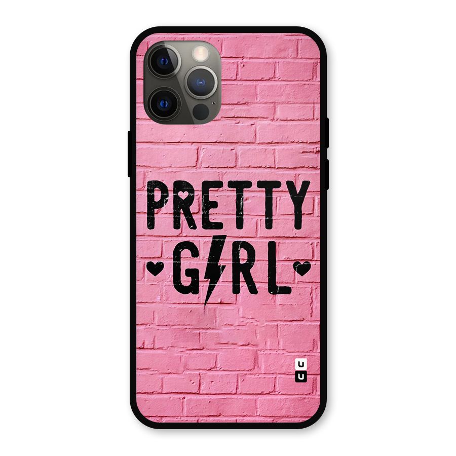 Pretty Girl Wall Metal Back Case for iPhone 12 Pro