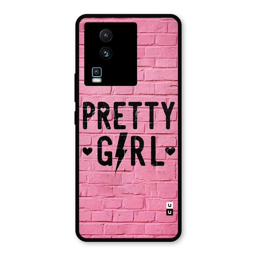 Pretty Girl Wall Metal Back Case for iQOO Neo 7