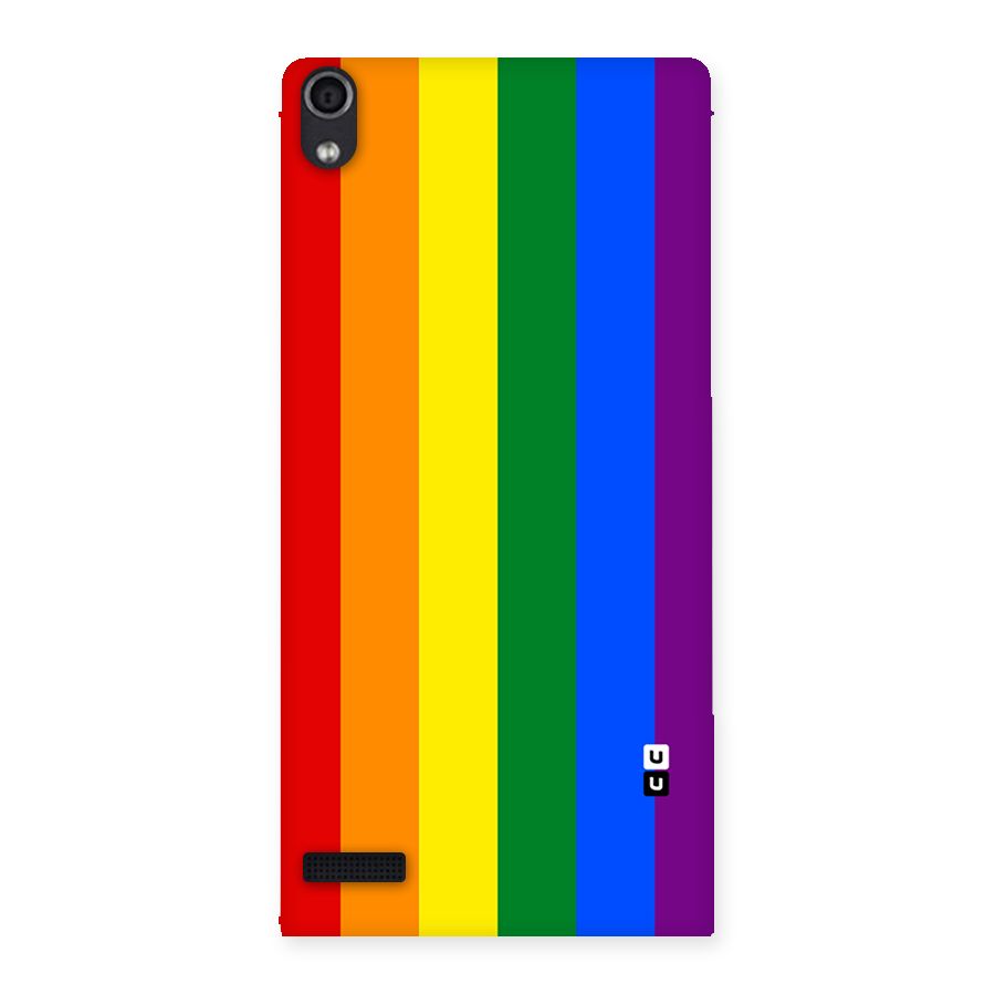 Pride Rainbow Stripes Back Case for Ascend P6