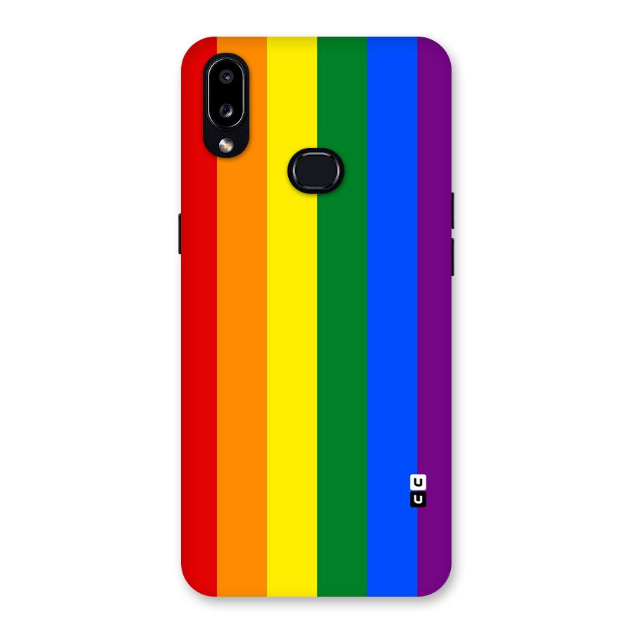 Pride Rainbow Stripes Back Case for Galaxy A10s
