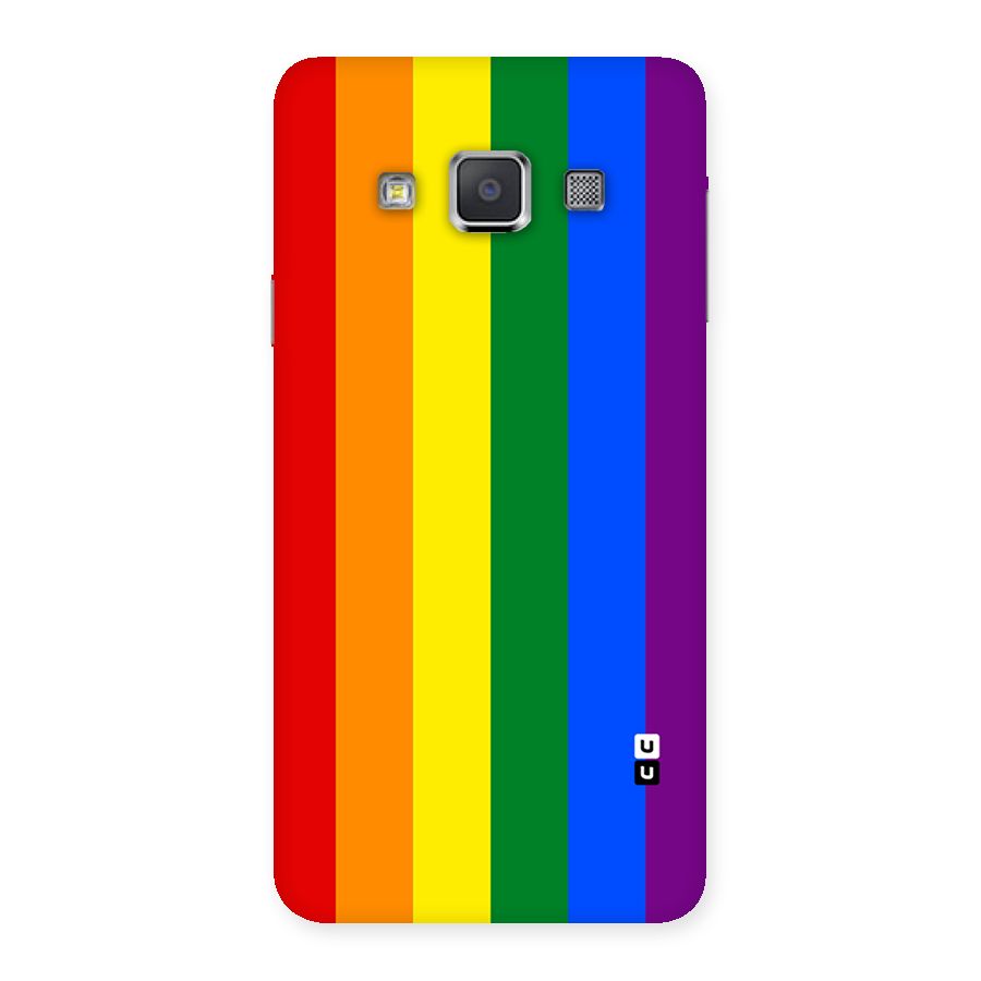 Pride Rainbow Stripes Back Case for Galaxy A3