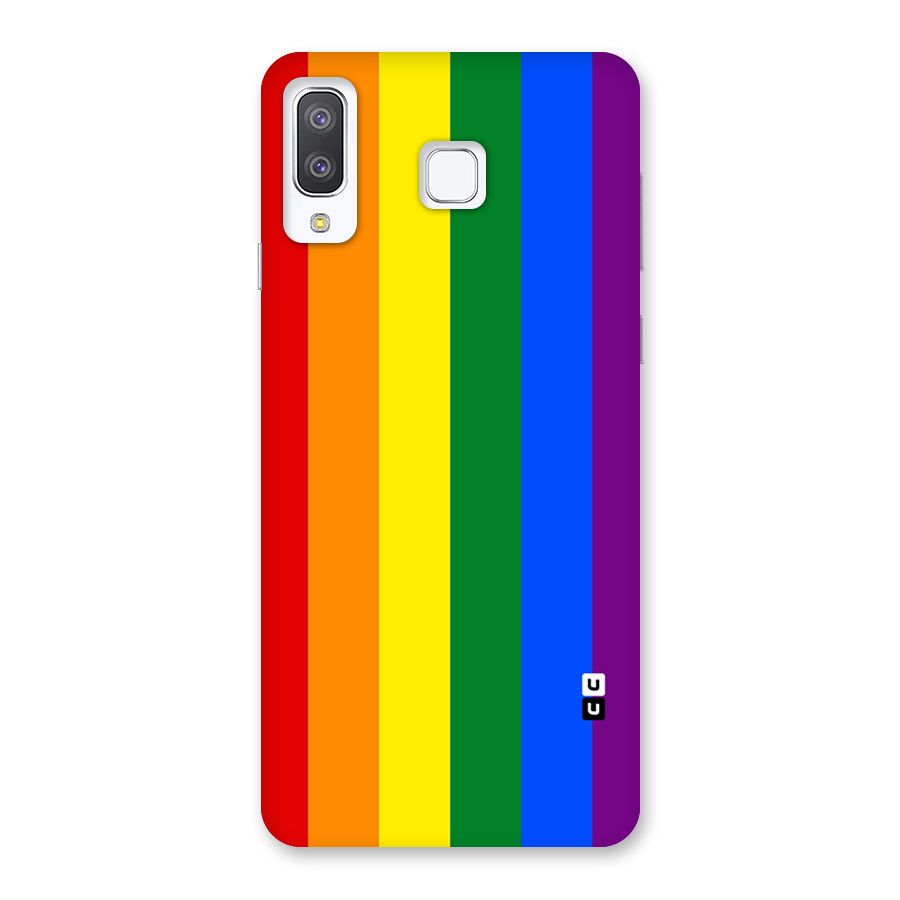 Pride Rainbow Stripes Back Case for Galaxy A8 Star