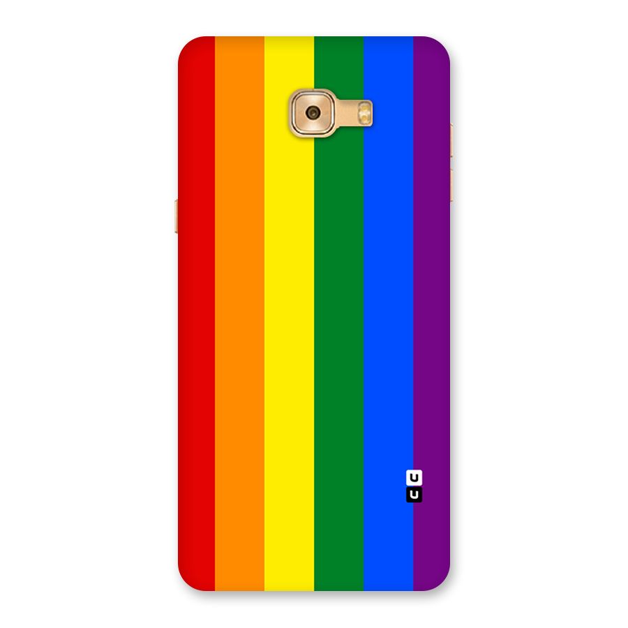 Pride Rainbow Stripes Back Case for Galaxy C9 Pro