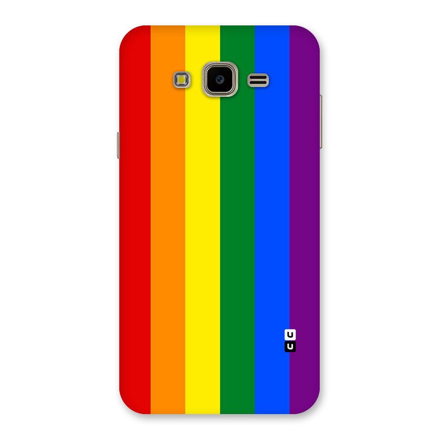 Pride Rainbow Stripes Back Case for Galaxy J7 Nxt