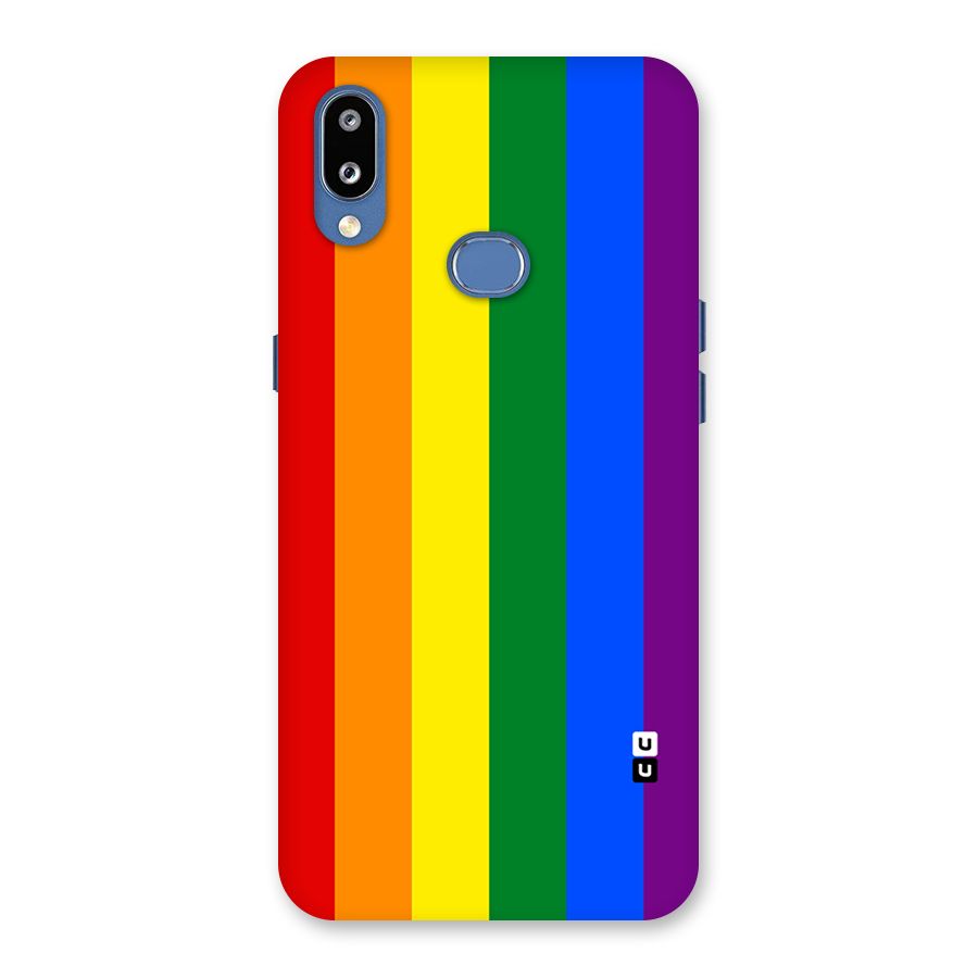 Pride Rainbow Stripes Back Case for Galaxy M01s