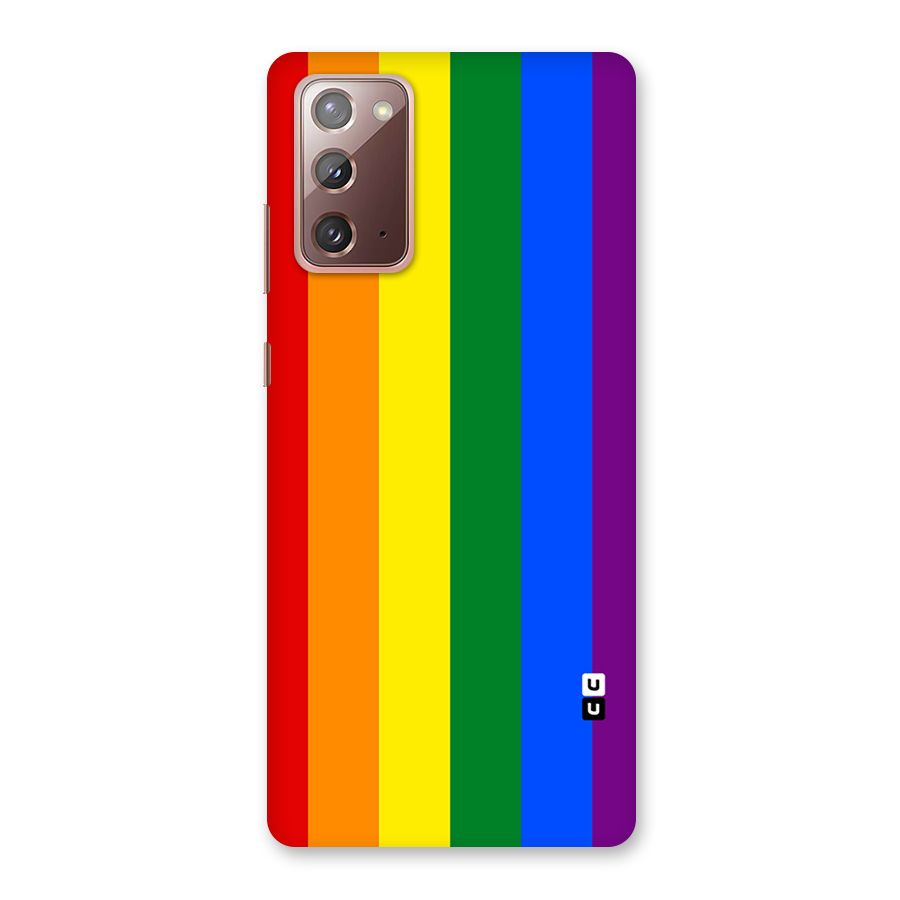 Pride Rainbow Stripes Back Case for Galaxy Note 20