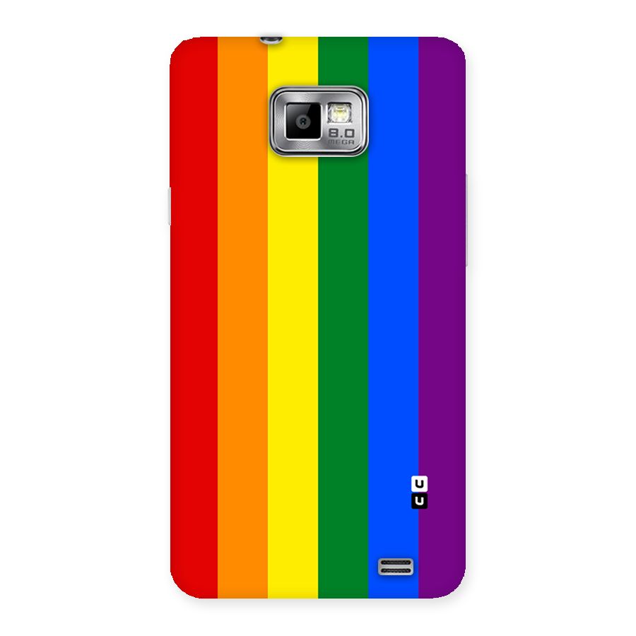 Pride Rainbow Stripes Back Case for Galaxy S2