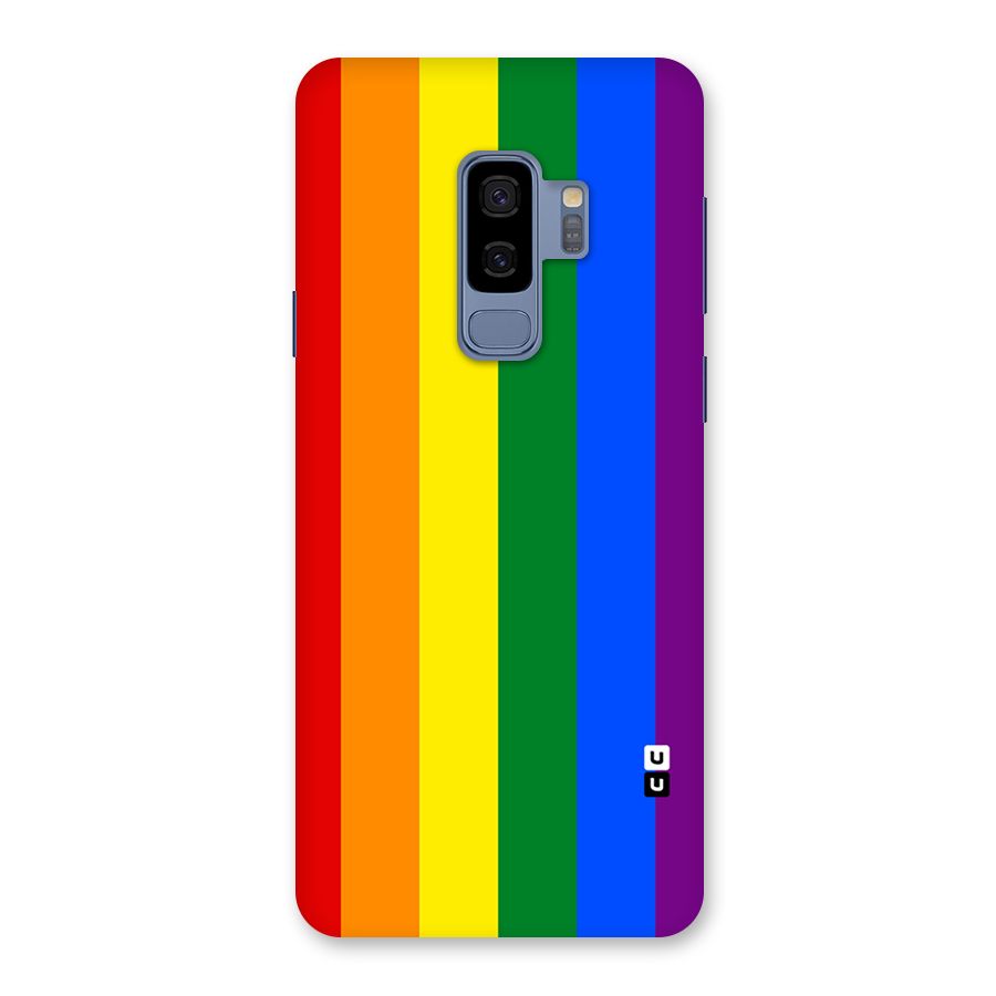 Pride Rainbow Stripes Back Case for Galaxy S9 Plus