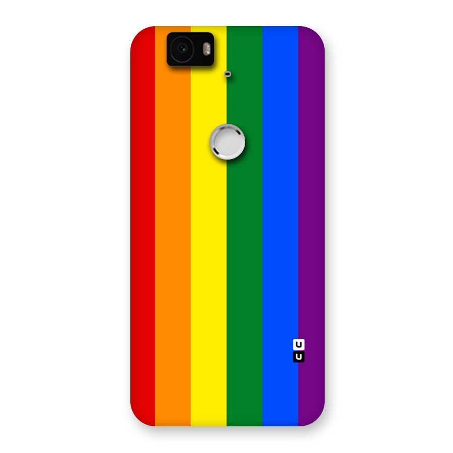 Pride Rainbow Stripes Back Case for Google Nexus-6P