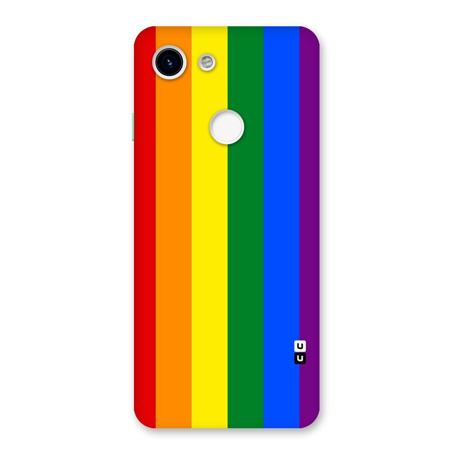 Pride Rainbow Stripes Back Case for Google Pixel 3