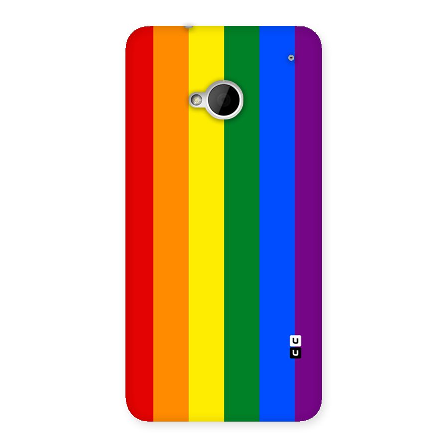 Pride Rainbow Stripes Back Case for HTC One M7