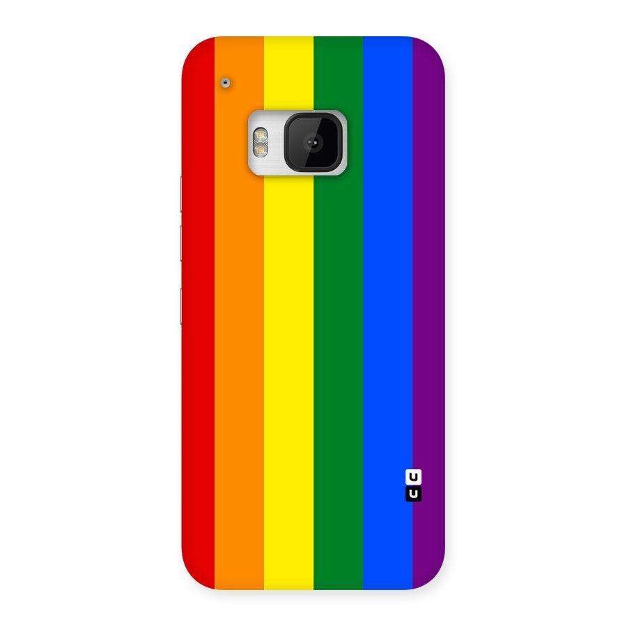 Pride Rainbow Stripes Back Case for HTC One M9