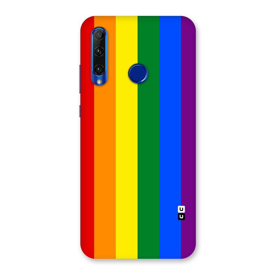 Pride Rainbow Stripes Back Case for Honor 20i