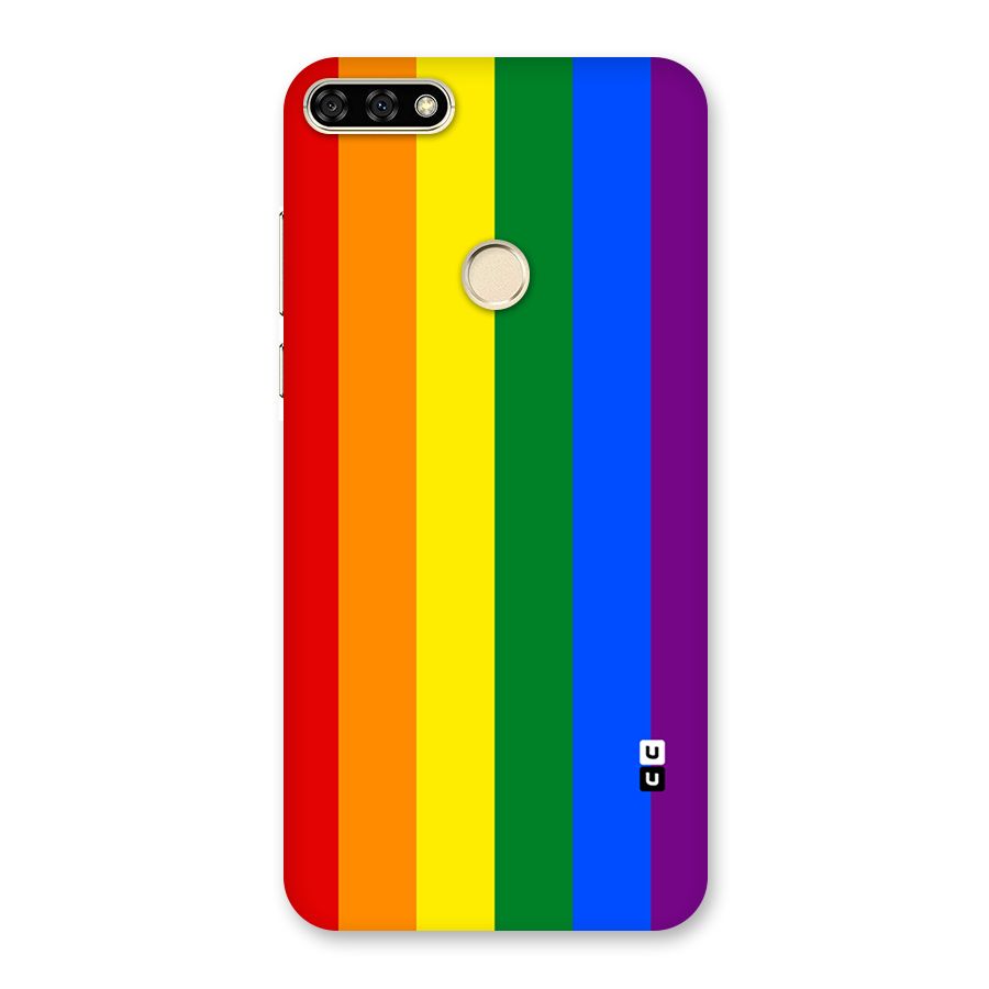 Pride Rainbow Stripes Back Case for Honor 7A