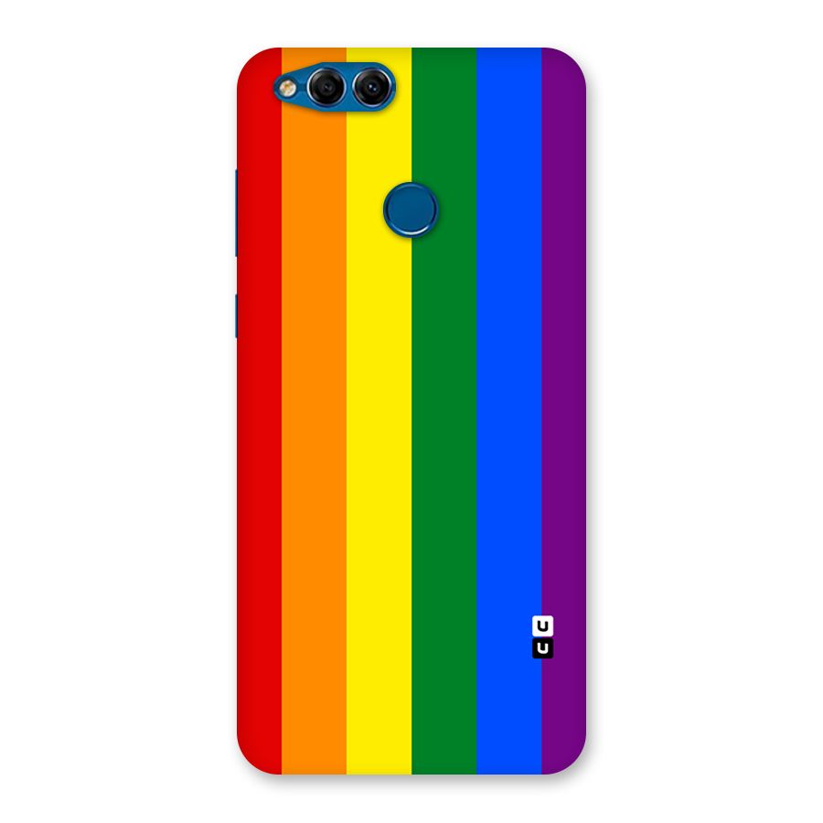 Pride Rainbow Stripes Back Case for Honor 7X