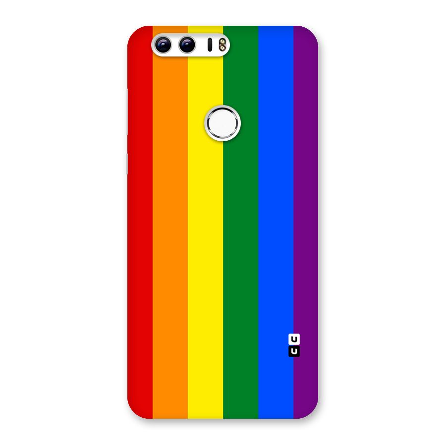 Pride Rainbow Stripes Back Case for Honor 8