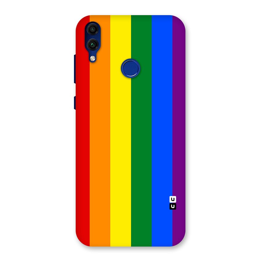 Pride Rainbow Stripes Back Case for Honor 8C