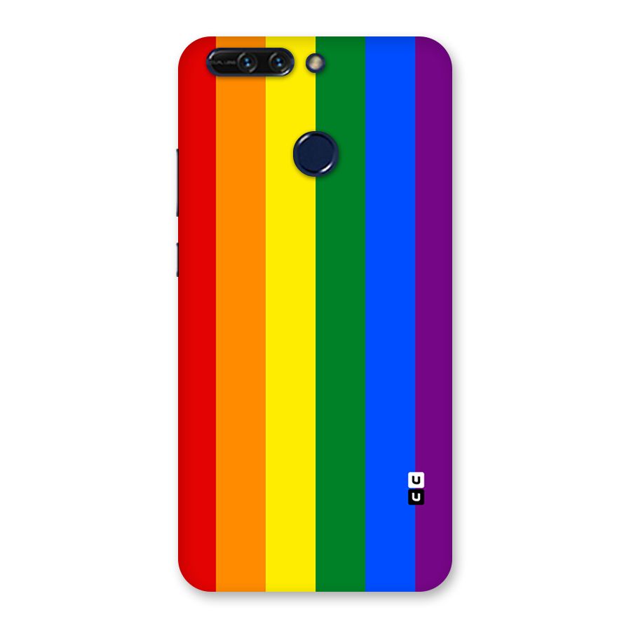Pride Rainbow Stripes Back Case for Honor 8 Pro