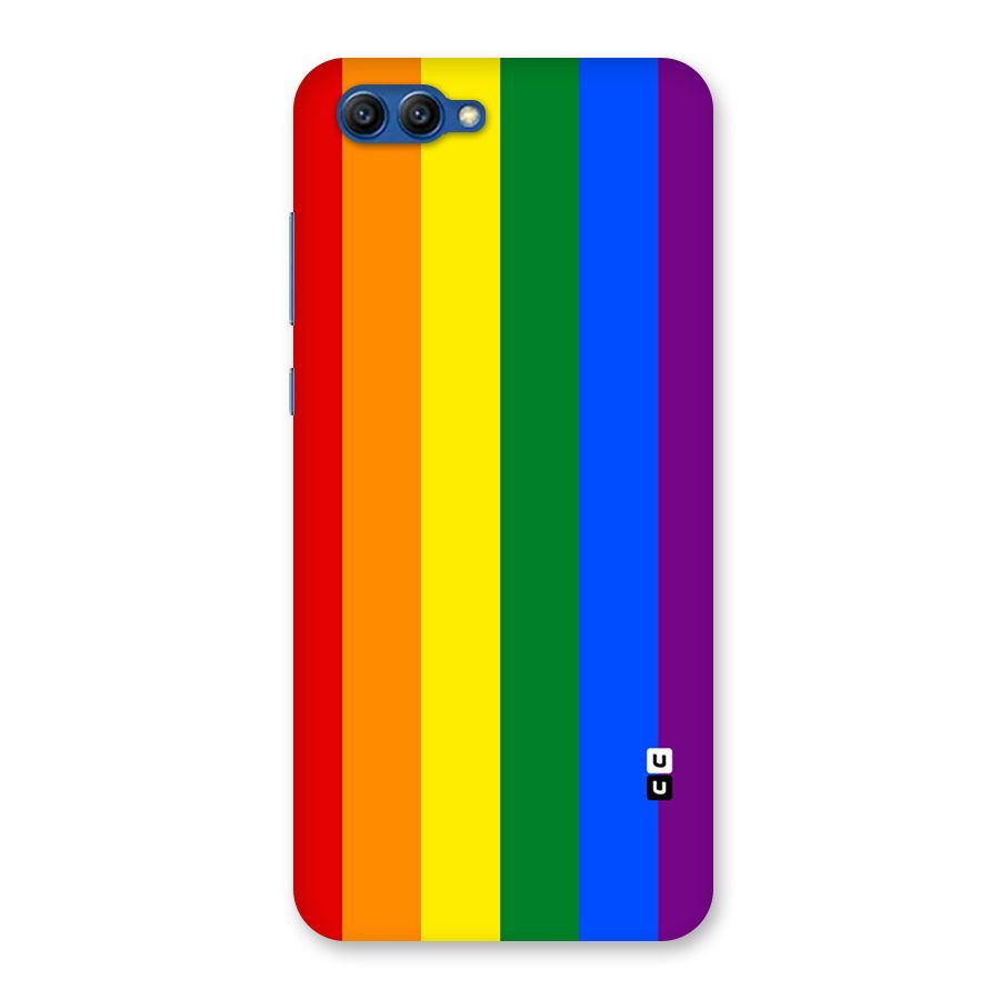 Pride Rainbow Stripes Back Case for Honor View 10